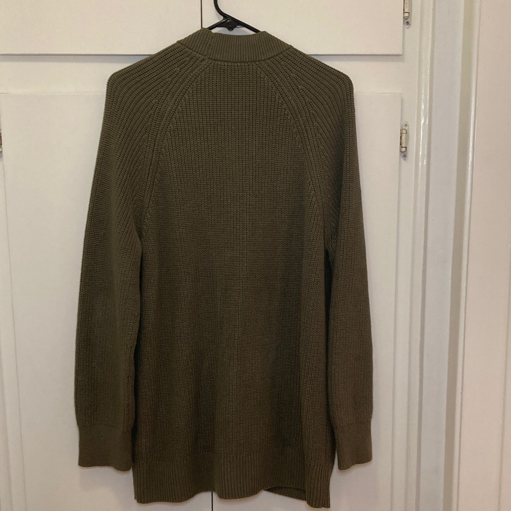 Everlane Cotton V-Neck Cocoon Cardigan – Kalamata – Size M - Picture 4 of 5